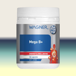 Wagner Mega B+ 100 Capsules วิตามิน บี รวม 100 แคปซูล