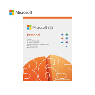 Microsoft M365 Personal English APAC EM Subscr 1 Year ซอฟท์แวร์ไมโครซอฟท์สำหรับผู้ใช้ 1 คน​ใช้งาน 1 ปี