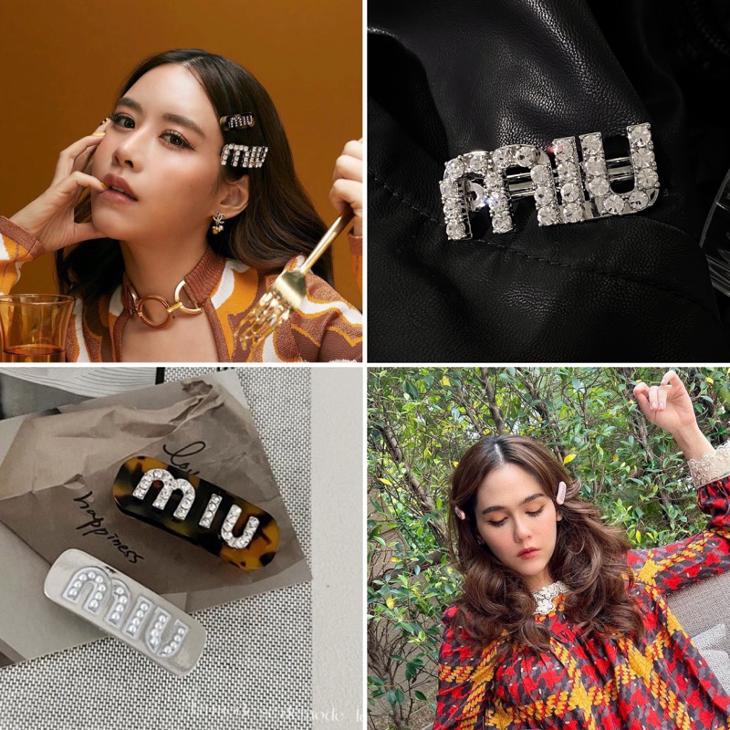 กิ๊บติดผม miumiu กิ๊บติดผมแฟชั่น