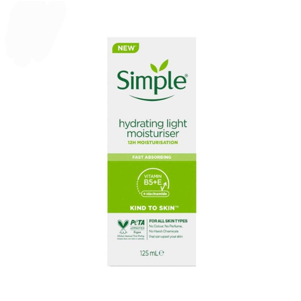 Simple ชิมเพิล  ไฮเดรติ้ง ไลท์ มอยซ์เจอร์ไรเซอร์ 125 มล. hydrating moisturizer