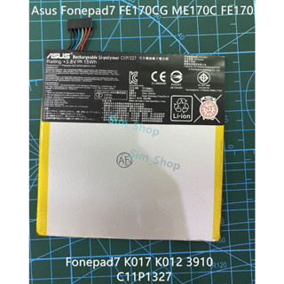 แบตเตอรี่ C11P1327แบตเตอรี่ ASUS MEMO PAD 7 ME170C K017 FE170CGแบตเตอรี่ Asus Fonepad 7 FE170CG ME170C FE170 ความจุ 3910