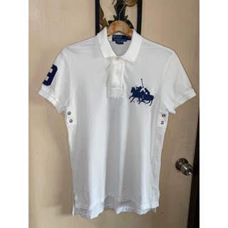 เสื้อโปโลขาวชายแบรนด์เนม polo ralph lauren แท้ไซสm