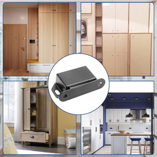 แม่เหล็ก แม่เหล็กประตู Door magnet แม่เหล็กติดประตู แม่เหล็กติดบานประตู สีดำ เงิน