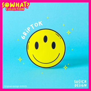 [พร้อมส่ง] SOSiCK - Acrylic Griptok ที่ติดหลังโทรศัพท์มือถือ กริปต๊อก อะคริลิค Three Eyed Smiley Face Popsocket