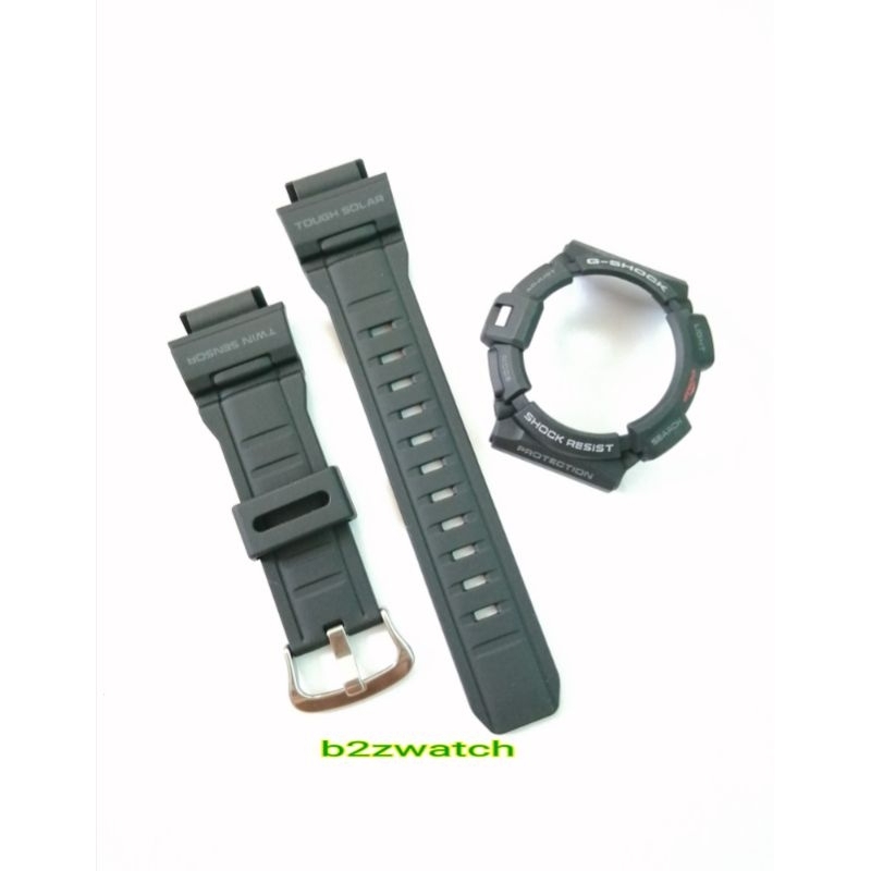 กรอบ+สายg-shockมีตะขอของแท้ รุ่นg-9300ดำด้าน