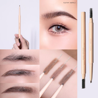 KATHY AMREZ SUPER SLIM 2B BROW PENCIL ดินสอเขียนคิ้ว “ซุปเปอร์สลิม”ดินสอหมุนอัตโนมัติ 2 หัว แบบไม่ต้องเหลา