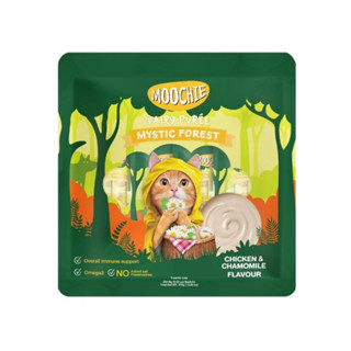 Moochie Fairy Puree มูชี่ ขนมแมวเลีย รสไก่และคาโมมายด์ 15 g. x 25 ซอง