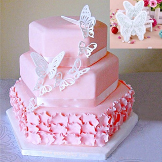 พิมพ์กด รูปผีเสื้อ เซ็ต 2 ชิ้น 2 ขนาด  Butterfly Embossing Mold Set 2 pcs