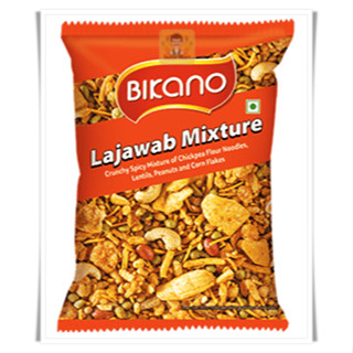 ขนมทานเล่นผสม Lajawab Mixture ยี่ห้อ บิกาโน จากประเทศอินเดีย (200 กรัม) -- Lajawab Mixture (200 Grams)