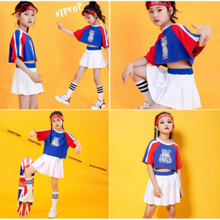 ✅สินค้าพร้อมส่ง 🍓 ชุดเซ็ตกระโปรง CRAZY  เสื้องานปัก + กระโปรงกางเกง สายแดนซ์ห้าม ใส่แล้วไม่มีตกเทรนแน่นอนจ้า