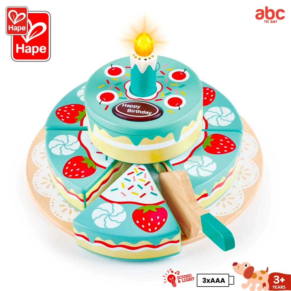 Hape Interactive Happy Birthday Cake	ชุดปาร์ตี้เค้กวันเกิดมีเสียง มีไฟ	3Y+ รูปที่ 2