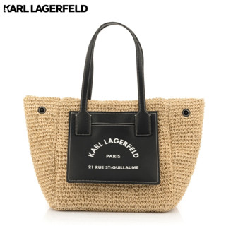 KARL LAGERFELD - RSG RAFFIA TOTE 230W3057 กระเป๋าถือ