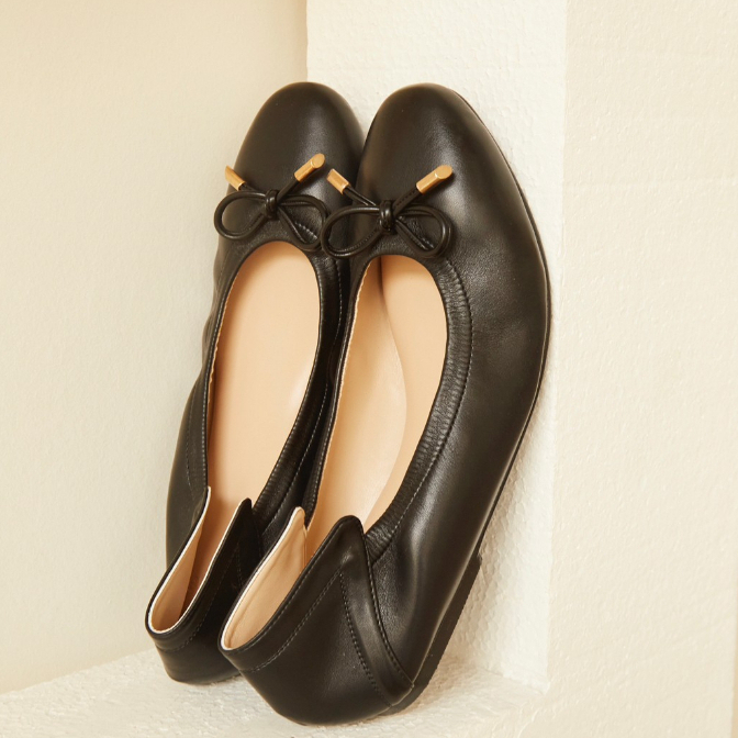 Peucha hideko signature - Black รองเท้าคัชชูสีดำ