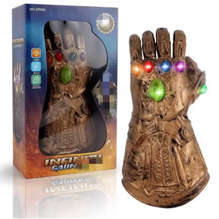 พร้อมส่ง‼️ถุงมือทานอส ธานอส infinity stone ฮีโร่ มีเสียงมีไฟ พร้อมถ่าน