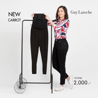 GUYLAROCHE กางเกงทำงานสีดำ ใส่สบาย (GY9KBL)