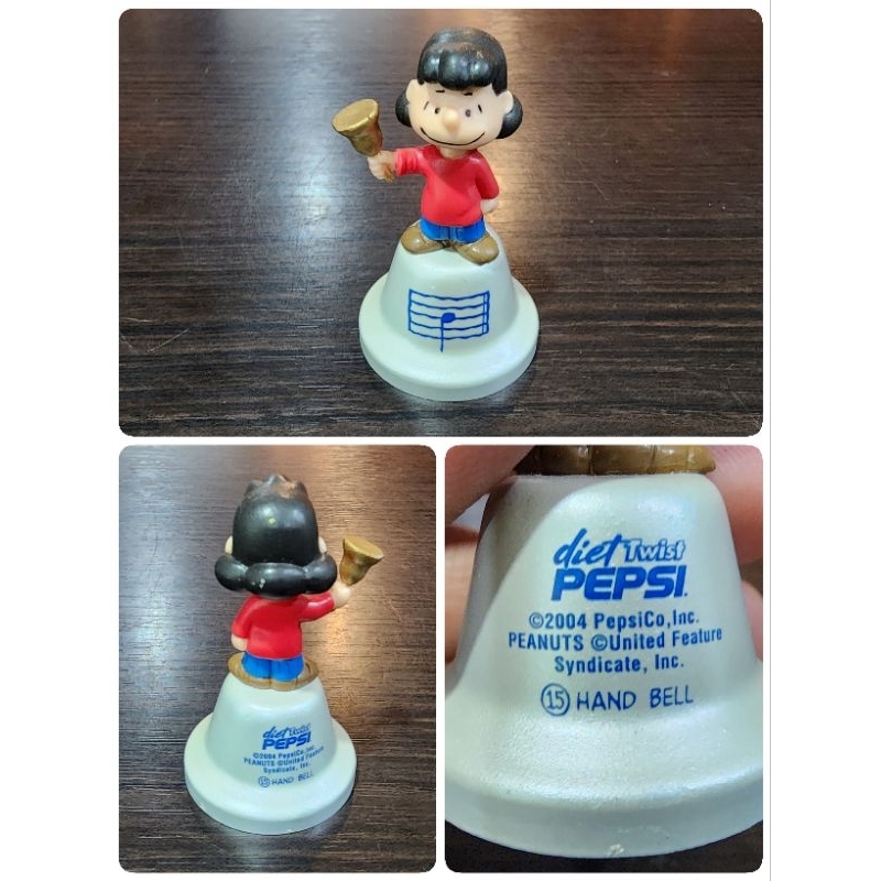 Peanuts Pepsi Bells Collection ปี2004 กระดิ่งตัวโน๊ต(twist Cond(diel Twist Hand Bell)งานเก่าเก็บหายา