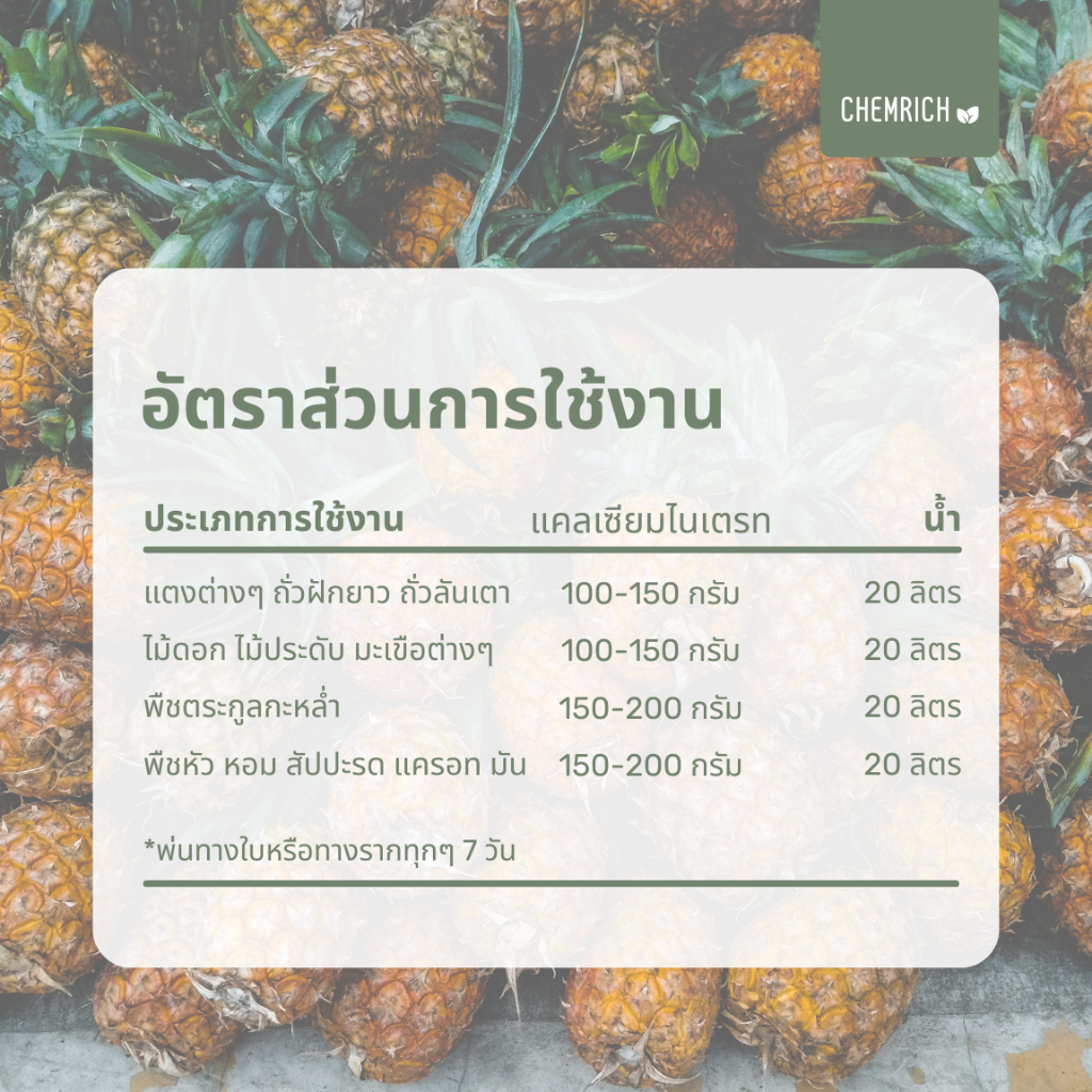 5KG แคลเซียมไนเตรท 15-0-0 + 27.5CaO ปุ๋ยแคลเซียมไนเตรท (แคลเซียมไนเตรต) / Calcium nitrate - Chemrich - รูปที่ 6