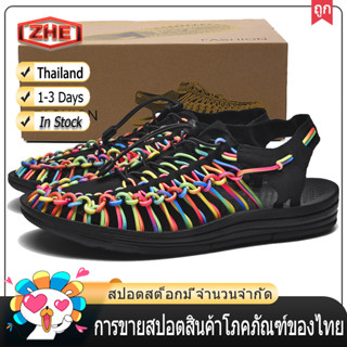 ZHE【จัดส่งในไทย 1-2 วันได้รับ】Sandals ผู้ชายเทรนด์รองเท้าชายหาดใหม่รองเท้าแตะสบาย ๆ รองเท้าแตะผู้ชายแต่เพียงผู้เดียวรองเ