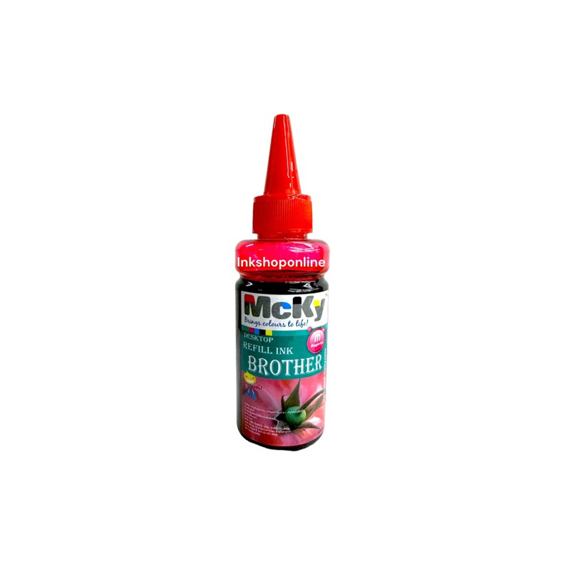 MCKY BROTHER 100ML. หมึกเติม สำหรับเครื่องพิมพ์ BROTHER  ขนาด 100ml. หมึกเที่ยบเท่าเติมBROTHER  ได้ทุกรุ่น