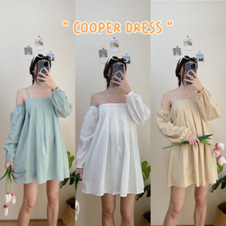 COOPER DRESS | เดรสสายเดี่ยวต่อแขน ชุดไปทะเล