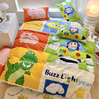 ✨เก็บโค้ดหน้าร้าน✨[PRE-ORDER]ชุดเครื่องนอน ผ้าปูที่นอน Buzz Lightyear ✨ ผ้า cotton100% #1029