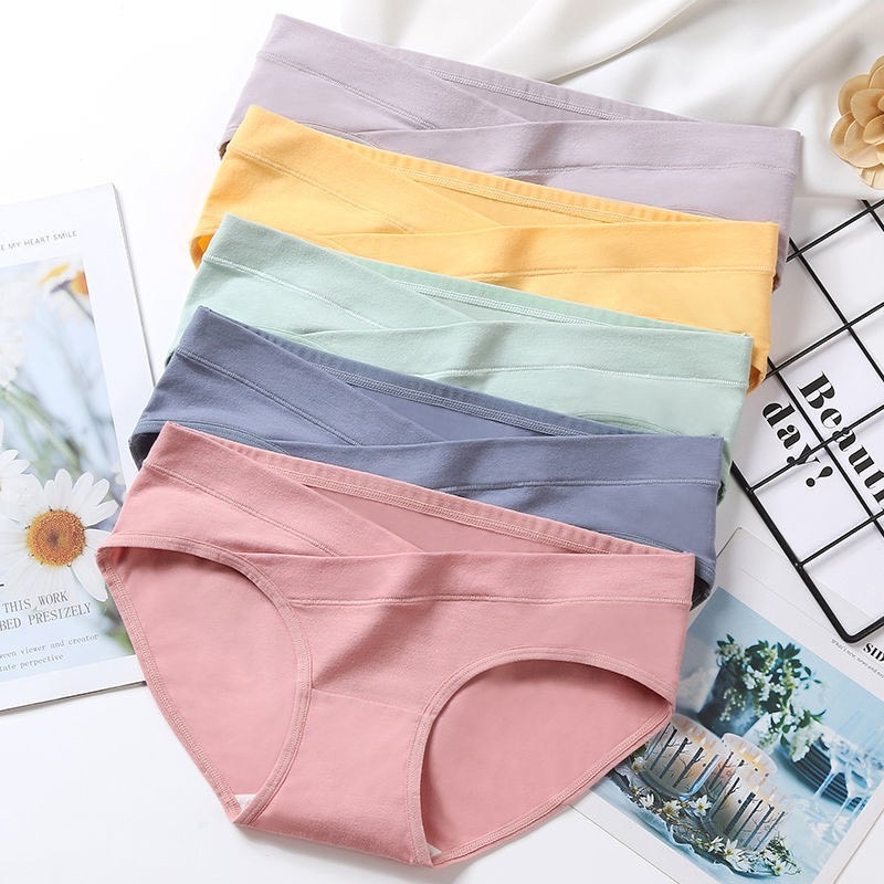 🥕กางเกงในเอวต่ำสำหรับคุณแม่ตั้งครรภ์ ขอบเอวเว้ารูปตัว V 🥕 - รูปที่ 4