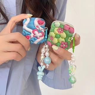 ✨ล่าสุด✨เคสแอร์พอด 2 1 pro2 Case for Airpods 3 pro ดอกไม้ เการป้องกันการตก ซิลิโคนนิ่ม Soft Case Airpod gen 3 2021