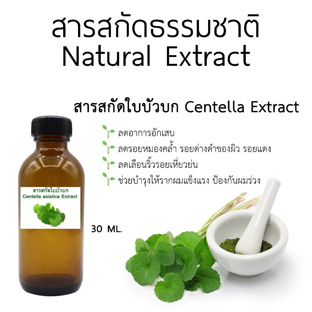 สารสกัดใบบัวบก Centella Extract ขนาด 30 ml.