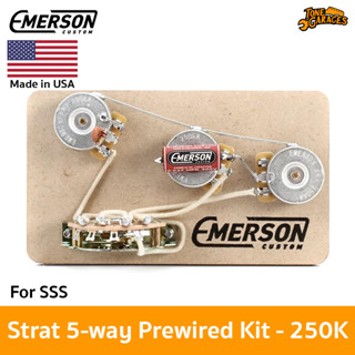 Emerson Custom Stratocaster 5 Way Prewired  Kit for SSS Single Coil Pickup Made in USA