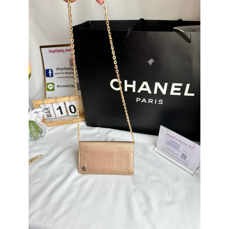 Chanel wallet เมทาลิค พร้อมสาย