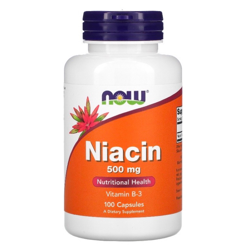 🍁Niacin 500 mg. ( Vitmin B-3 ) 100 Capsules พร้อมส่ง