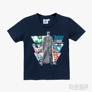 DOSH BOYS T-SHIRTS JUSTICE LEAGUE เสื้อยืดคอกลมเด็กชาย DJBT5042-NV