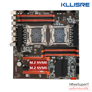 เมนบอร์ด X99 KLLISRE Intel LGA 2011-3 Dual CPU DDR4 M.2 NVME ของแท้ 100% ประกัน 1 ปี BY Mhee Super IT