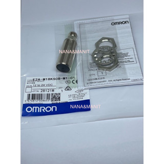 E2A-M18KS08-M1-C1  Proximity Sensors  หัว M18 หัวเรียบ ระยะจับ 8mm NPN NO คอนเน็คเตอร์ 4PIN  (M12) ไฟ 12-24VDC