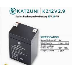 แบตเตอรี่แห้ง 12v 2.9ah เครื่องสำรองไฟ UPS ไฟฉุกเฉิน เครื่องมือเกษตร KZ12V2.9AH