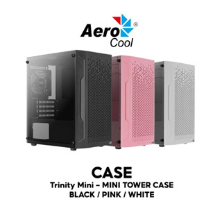 CASE AEROCOOL TRINITY MINI (TRINITY MINI-G-BK-V3) (MICRO-ATX) เคส