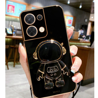 เคสนักบินอวกาศมีขาตั้ง สำรับรุ่น Oppo Reno8T A17 A17K A57 A77 A77S A16K Reno7Z Reno8Z A96 A76 A15 A15S