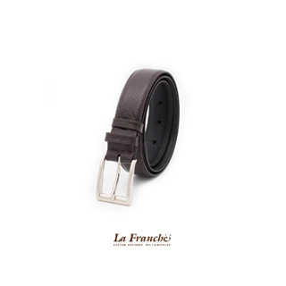 La Franche - Lady set เข็มขัดหนังวัวแท้ พร้อมหัวเข็มขัดนิกเกิ้ล #2L0010