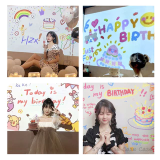 โปรเจคเตอร์มินิ โปรเจคเตอร์วันเกิด เครื่องฉายภาพ ฉากหลังวันเกิด วิว ระยิบระยับ ปาร์ตี้วันเกิด วันครบรอบ โปรเจคเตอร์