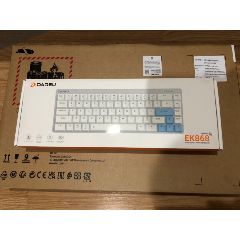 DAREU EK868 MECHANICAL KEYBOARD WIRELESS(RED SWITCH)