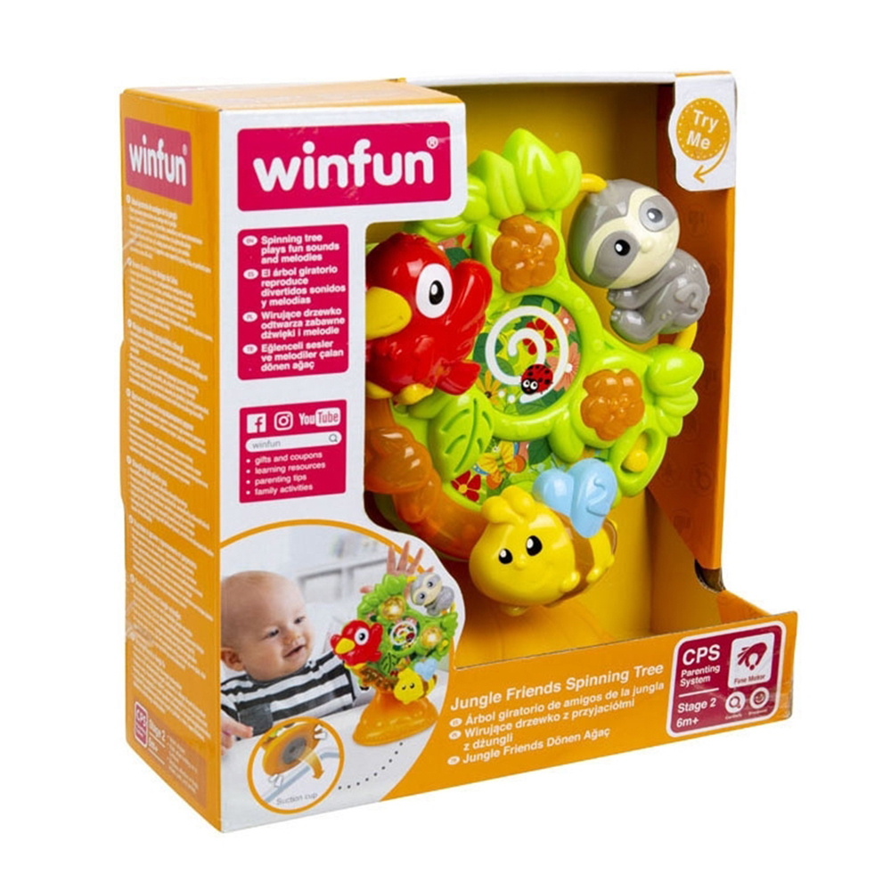 Winfun Jungle Friends Spinning Tree ของเล่น — صورة 3