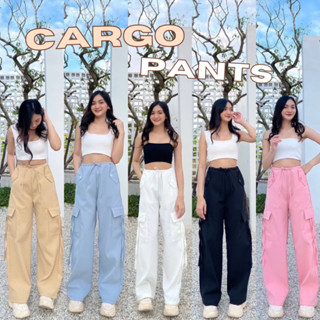 พร้อมส่ง〰Cargo Pants〰 กางเกงขายาทรงคาร์โก้ สไตล์ Y2K กางเกงคาร์โก้ผู้หญิง cargo