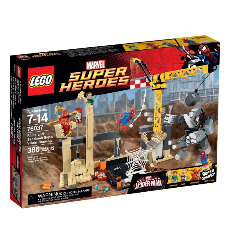 LEGO® Marvel 76037 Rhino and Sandman Super Villain Team-up - เลโก้ใหม่ ของแท้ 💯% กล่องสวย พร้อมส่ง