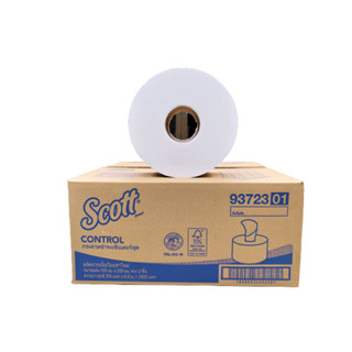 New Arrival SCOTT Center Pull Control กระดาษชำระม้วนใหญ่ดึงครงกลาง หนา 2 ชั้น  350m x 8 roll ขายยกลัง จาก Kimberly-Clark