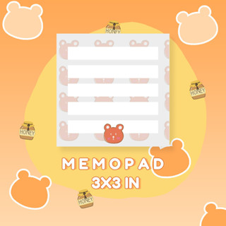 คุณหมีจ้ม: Memopad สมุดฉีกขนาด 3x3 นิ้ว