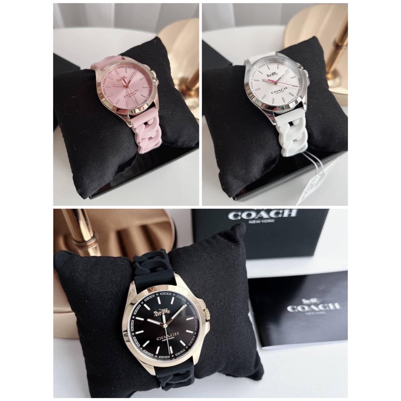 Coach maddy braided rubber strap outlet watch