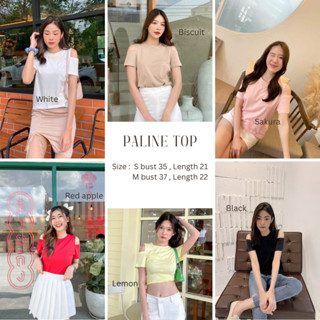 Pela.bkk - Paline top เสื้อยืดเปิดไหล่