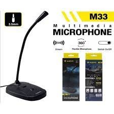 Nubwo M33 Multimedia Microphone 360° ไมค์โครโฟน 3.5mm ไมค์ คอมพิวเตอร์ mic