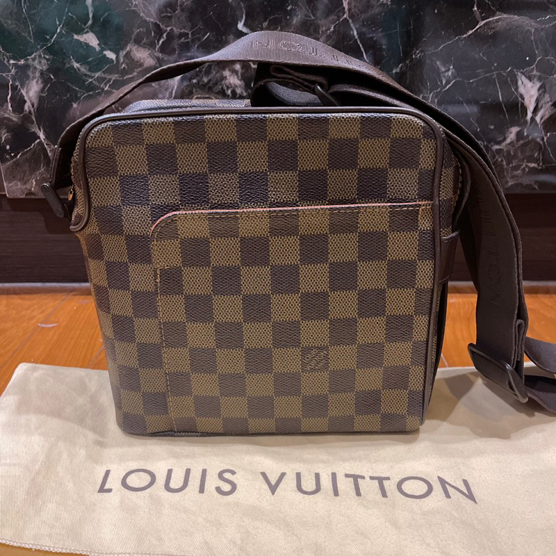 [แท้/พร้อมส่ง] LV Olav Damier Ebene dc2005