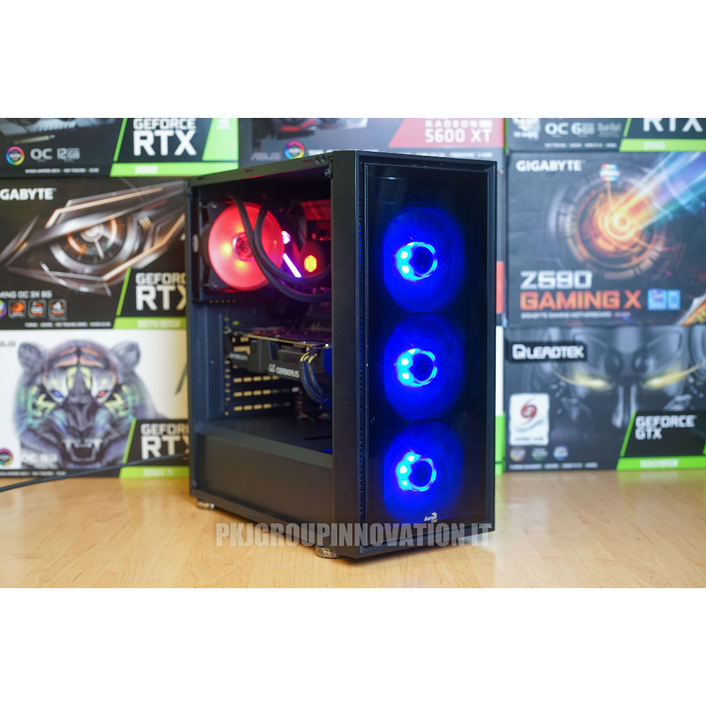คอมเล่นเกมมือสอง Aerocool i7-8700K RAM 16 Gb SSD 250 Gb SSD WDBlack 250 Gb GTX 1660 Super